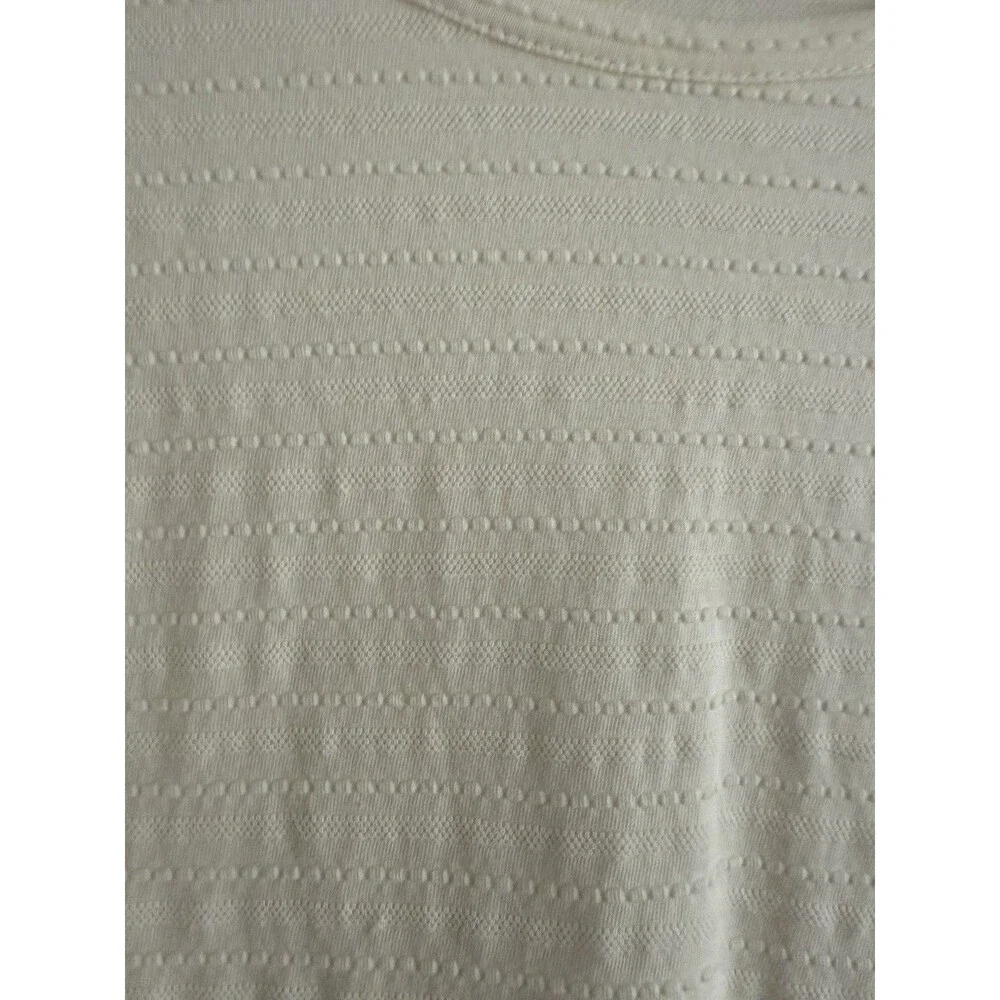 Madewell Texture & Thread Bubble Long Sleeve Top Women Size XS Cream Blouse